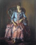 George Wesley Bellows Painting: Emma in a Purple Dress France oil painting artist